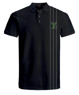 PL85 Black LV Polo Shirt