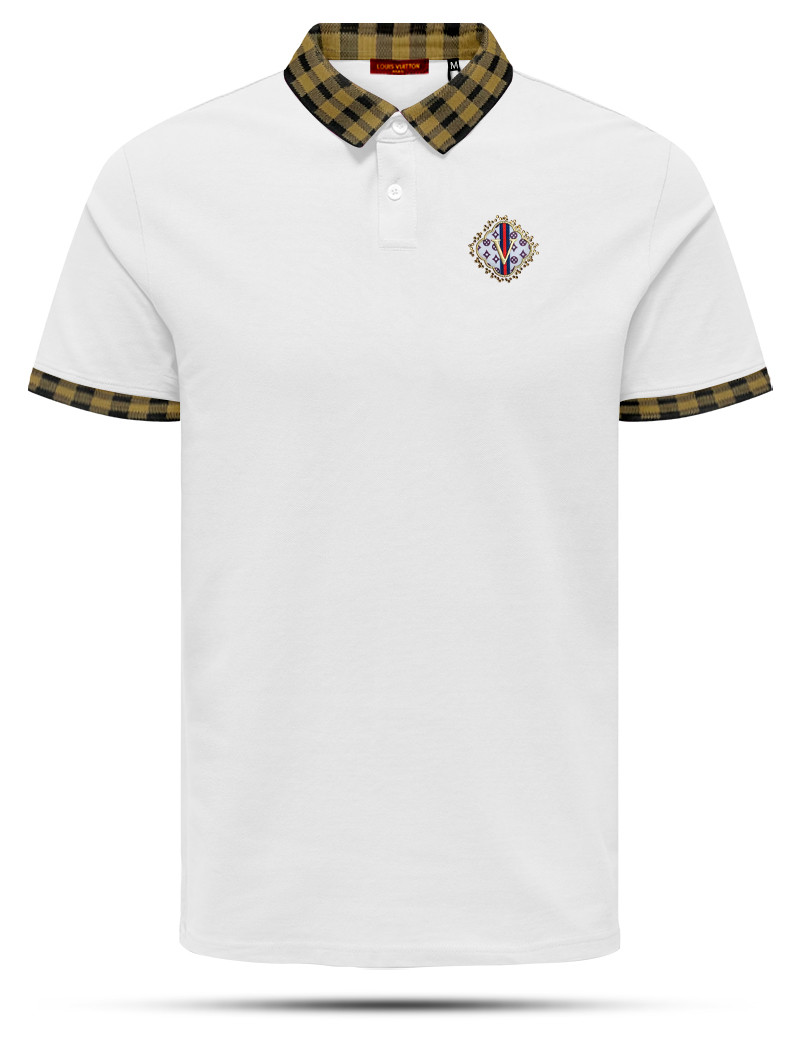EX17 White LV Men's Polo