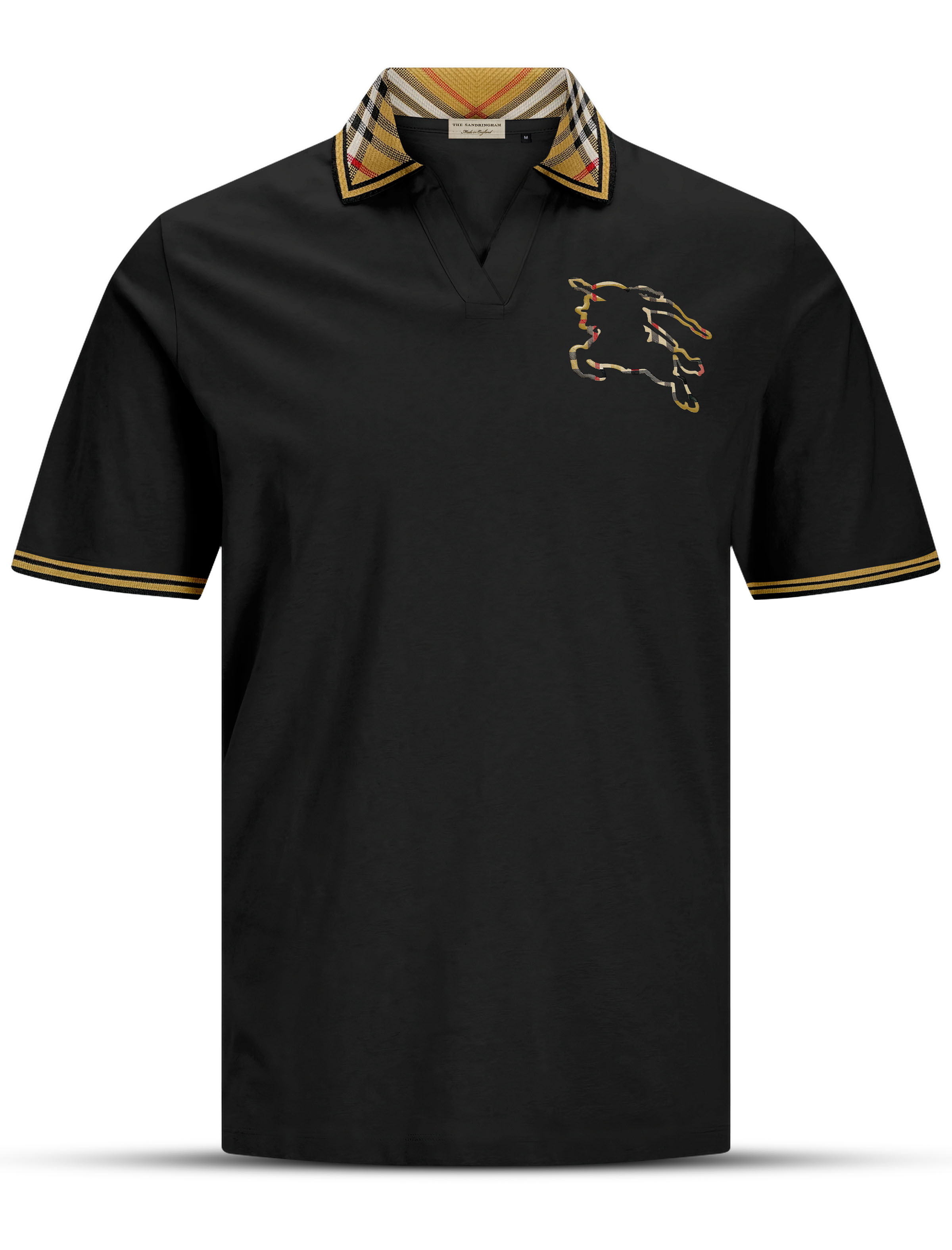 PL115 Black Men's Polo