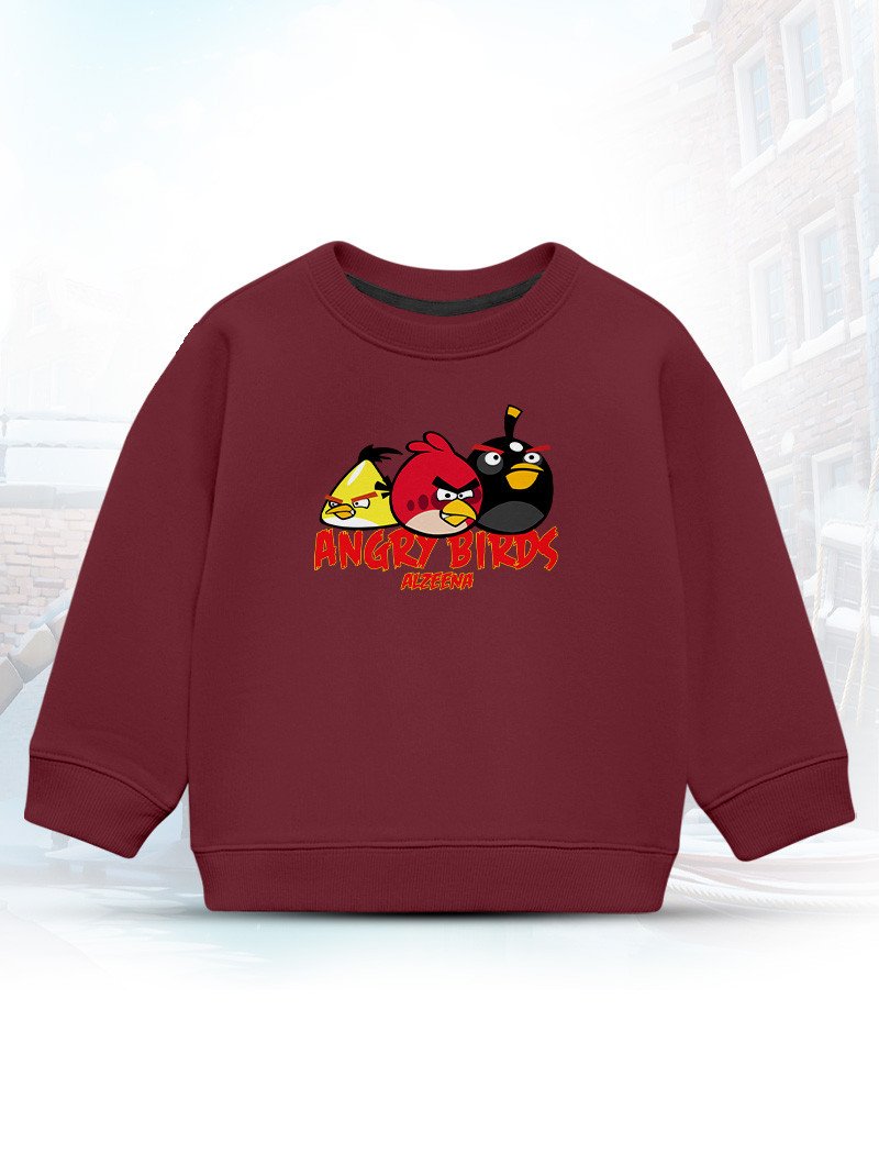 KSFT18 Red Maroon Kids Sweatshirt