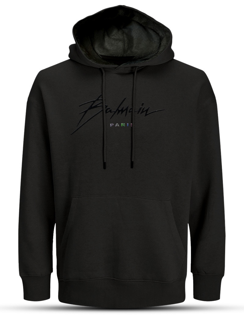 WH06 Black Hoodie Balmain