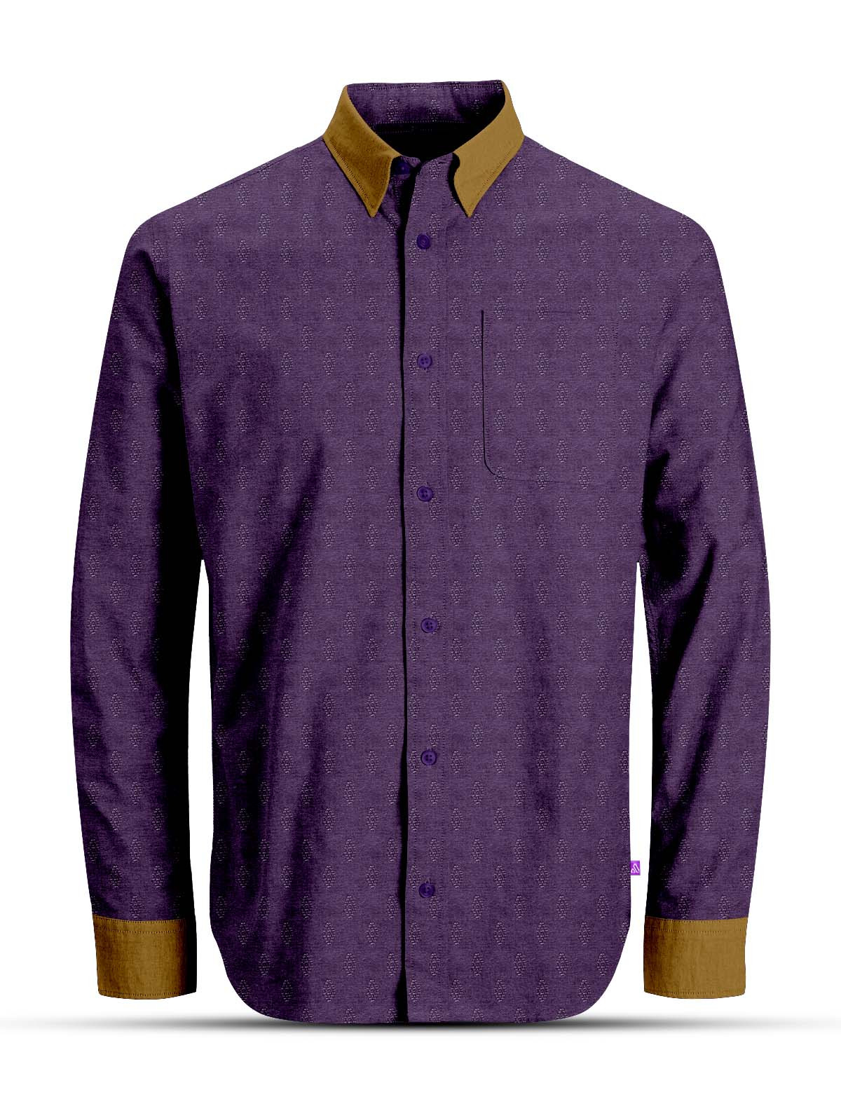 SHT48 Purple Full Sleeves Shirt