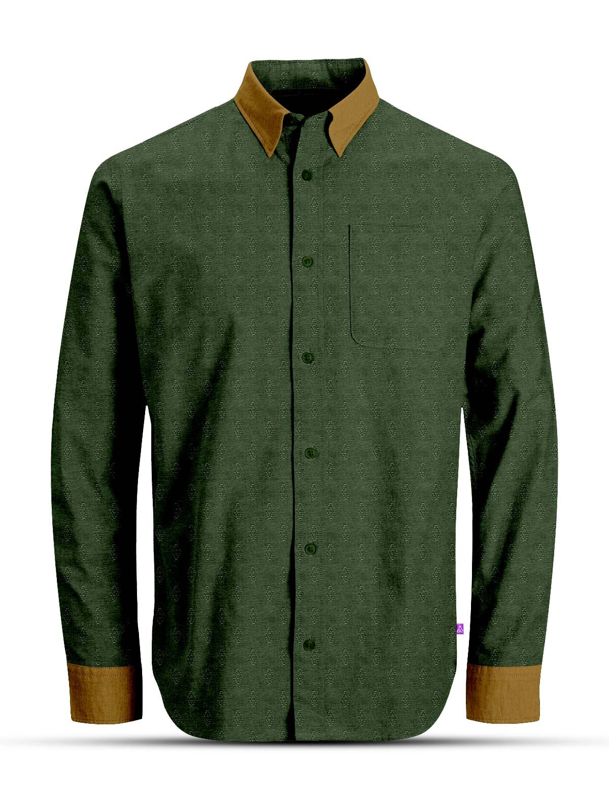 SHT48 Green Full Sleeves Shirt