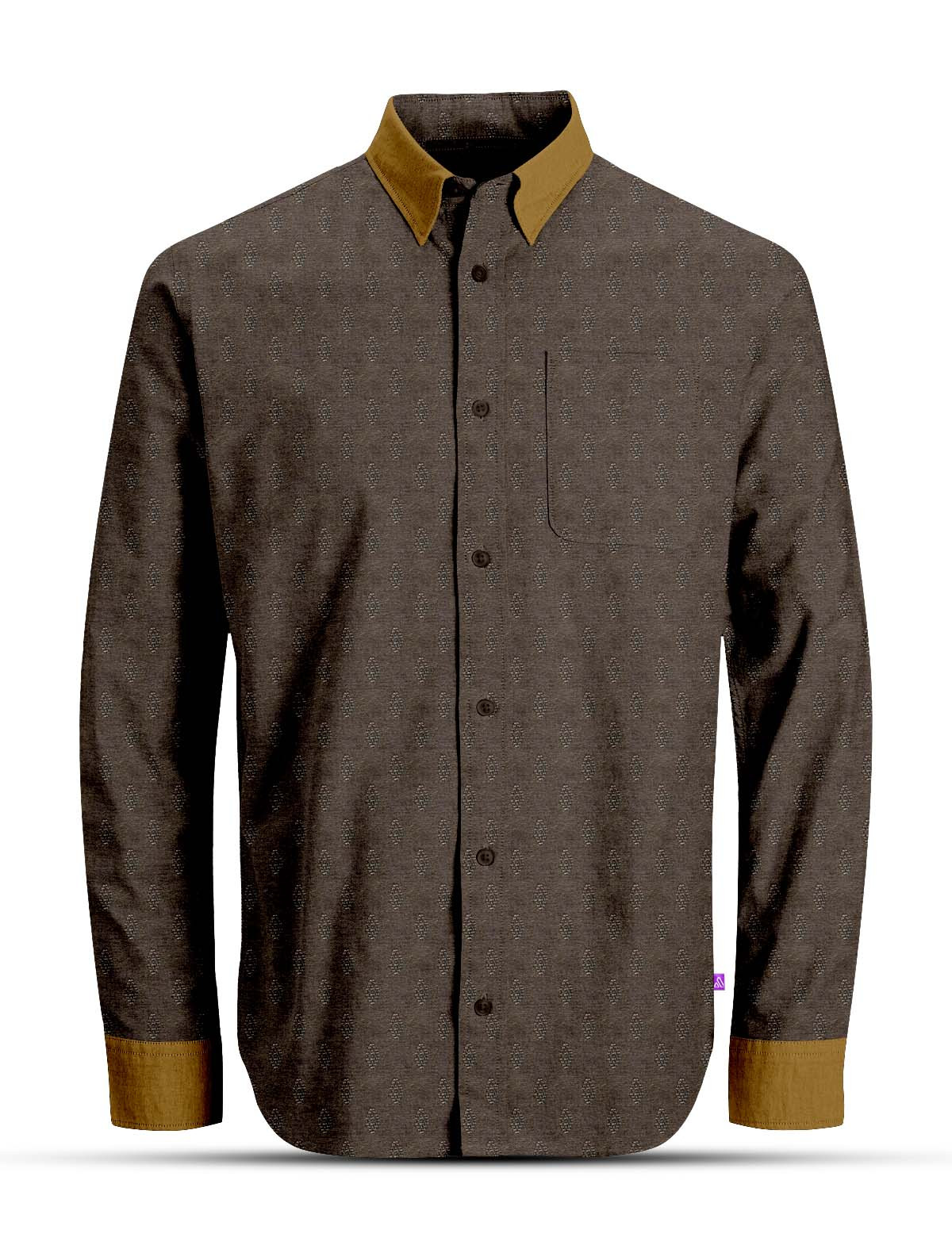 SHT48 Coffee Full Sleeves Shirt