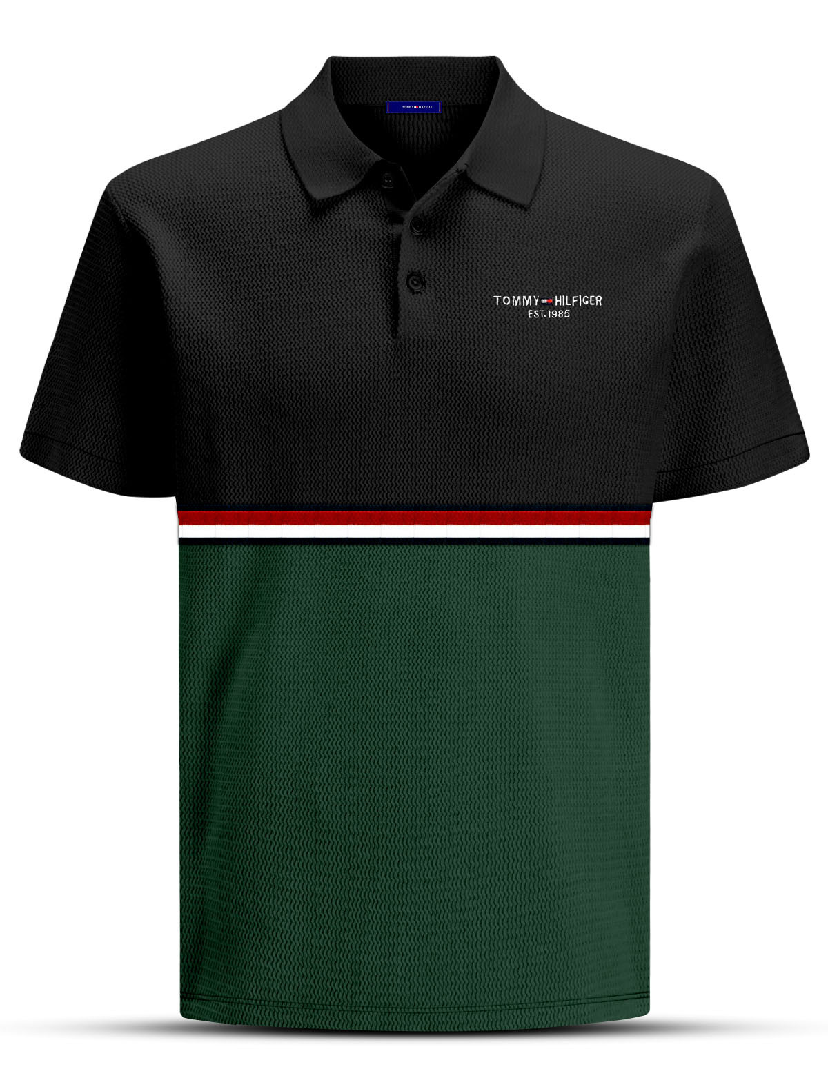 PL125 Black Men's Polo
