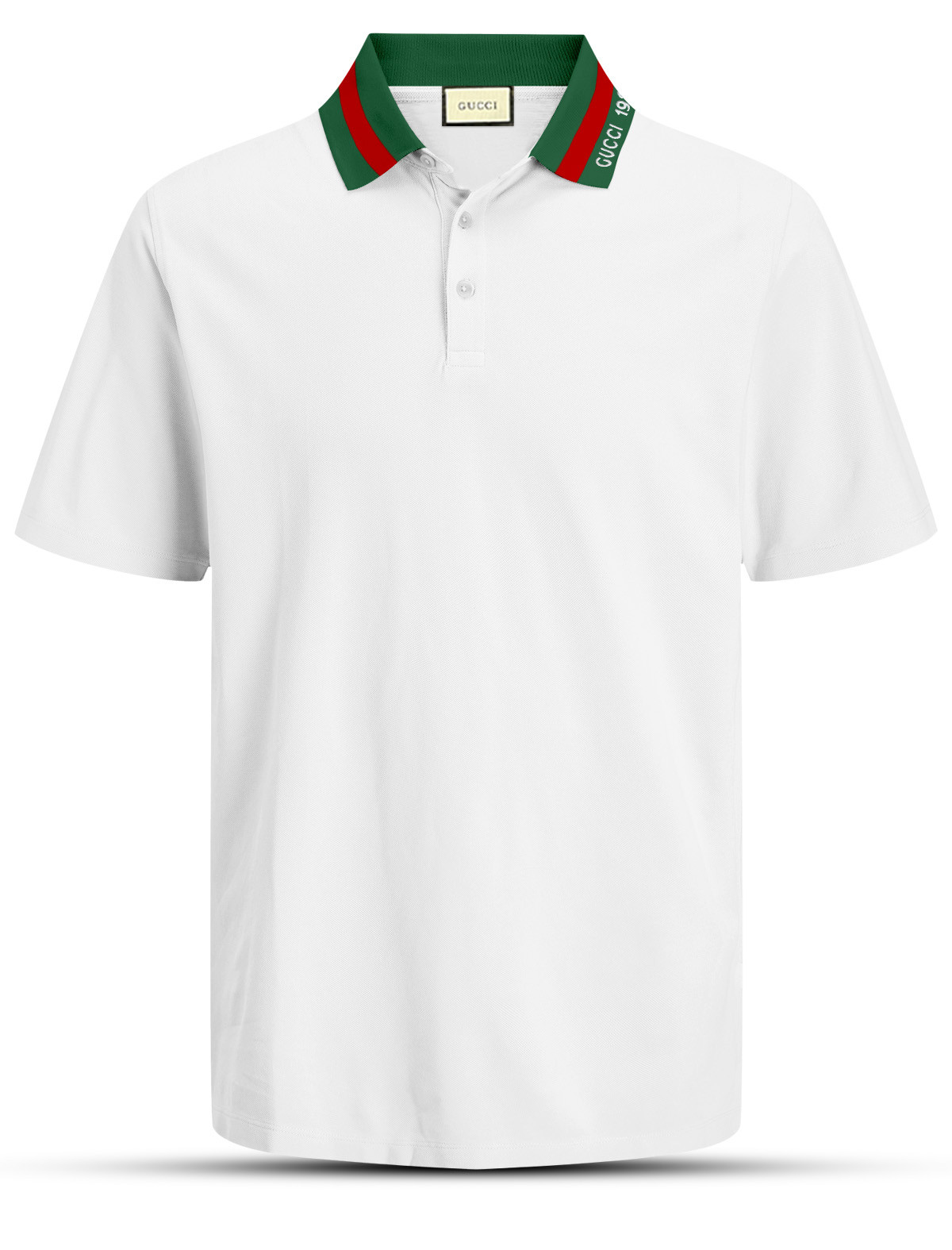 PL135 White Men's Polo T-shirt