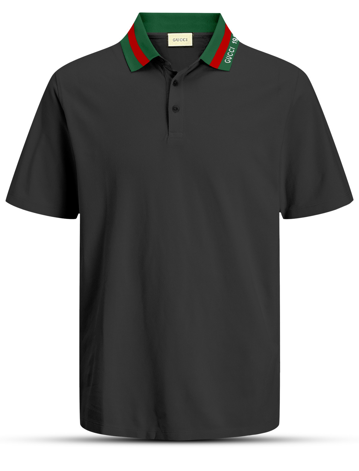 PL135 Black Men's Polo T-shirt