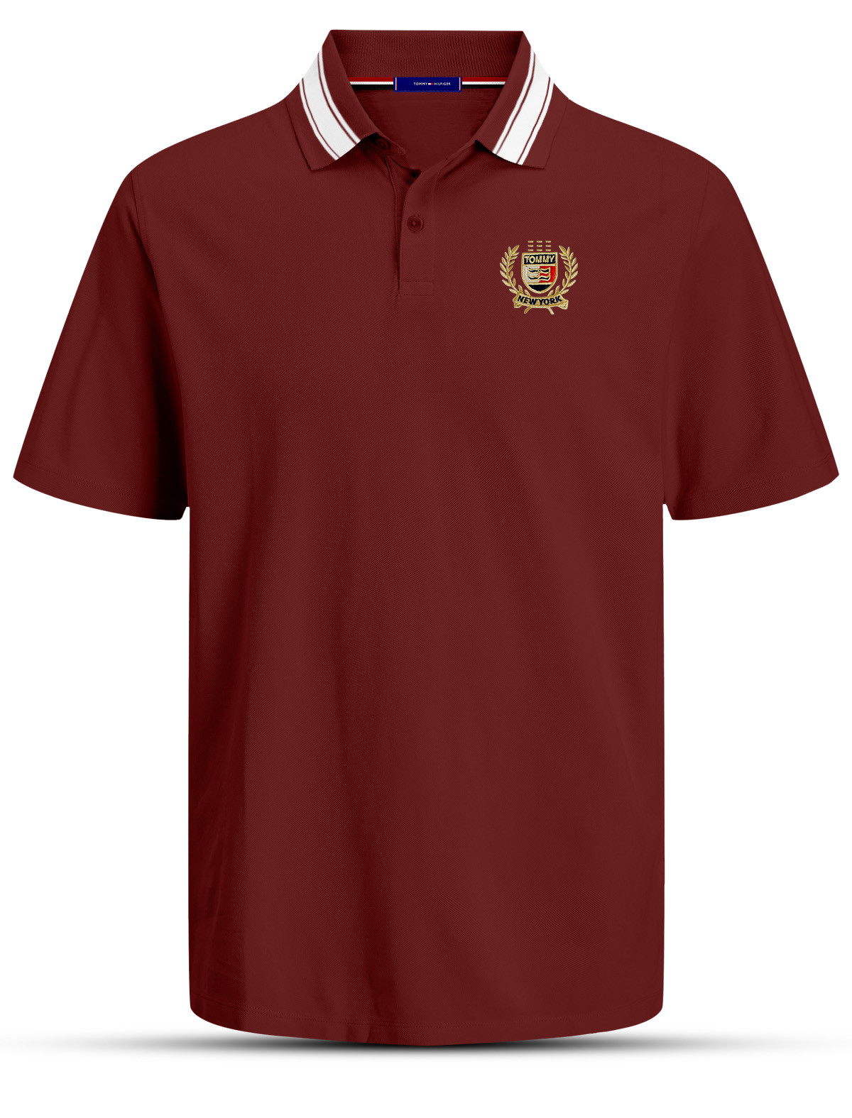 PL136 Maroon Men's Polo T-shirt
