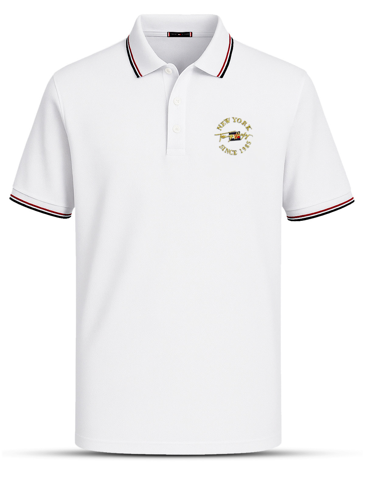 Tommy polo PL124 White Men's Polo