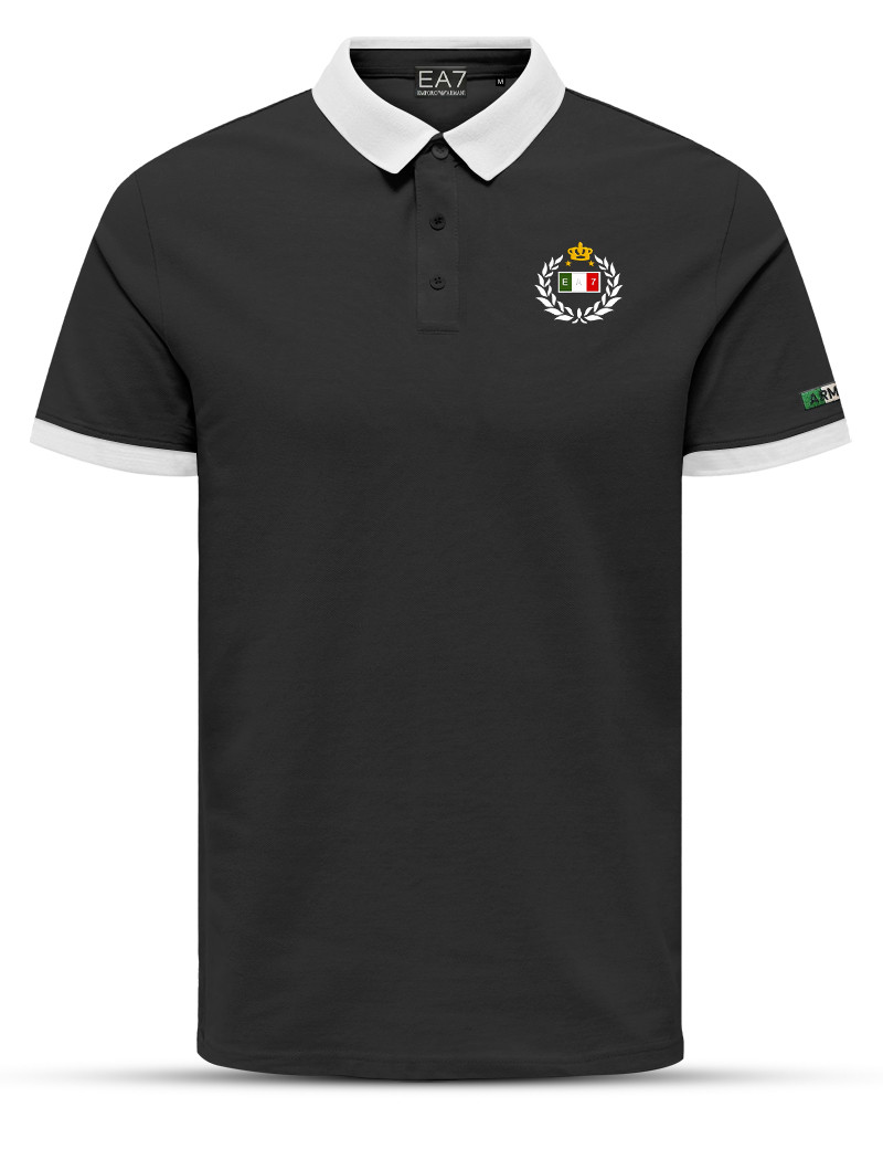 PL139 Black Armani men's Polo