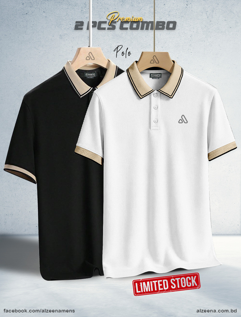 APL26 W&B Men's Polo