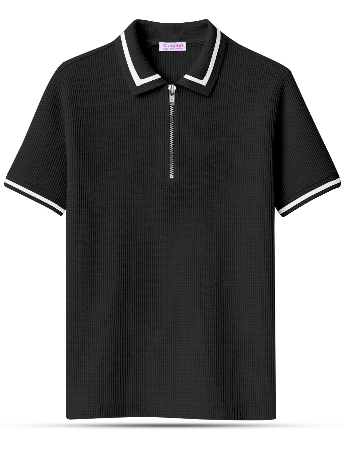 WP02 Black Men's Polo