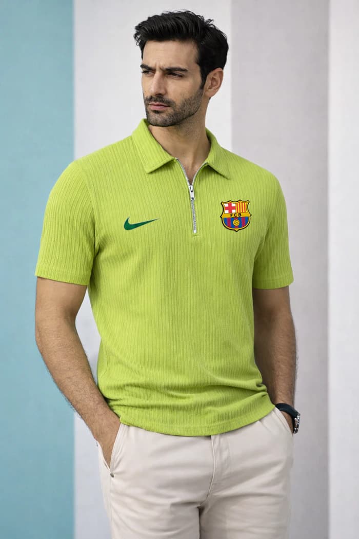 TX139 Barcelona Lemon Zipper Polo