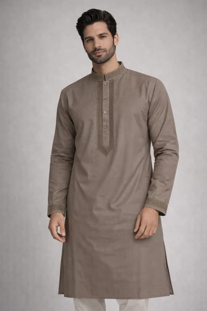 PJB103 Beown Color Panjabi