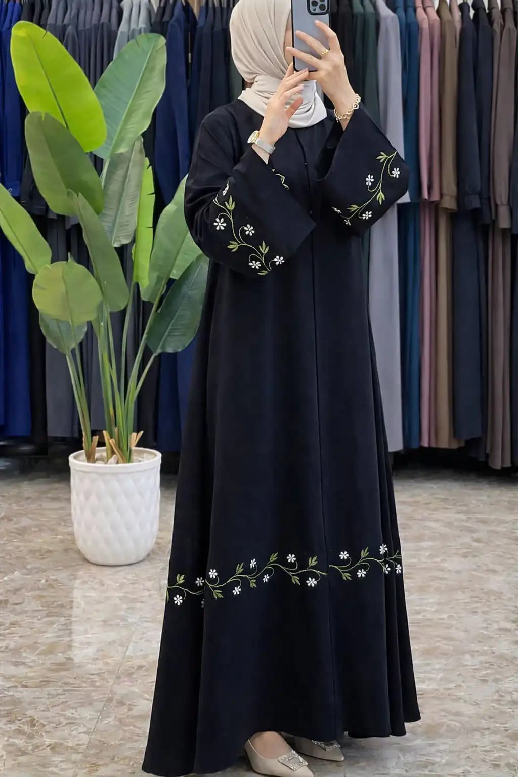BRK14 Black Gown Borka