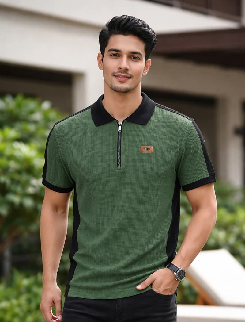 PL152 Olive Men's Polo