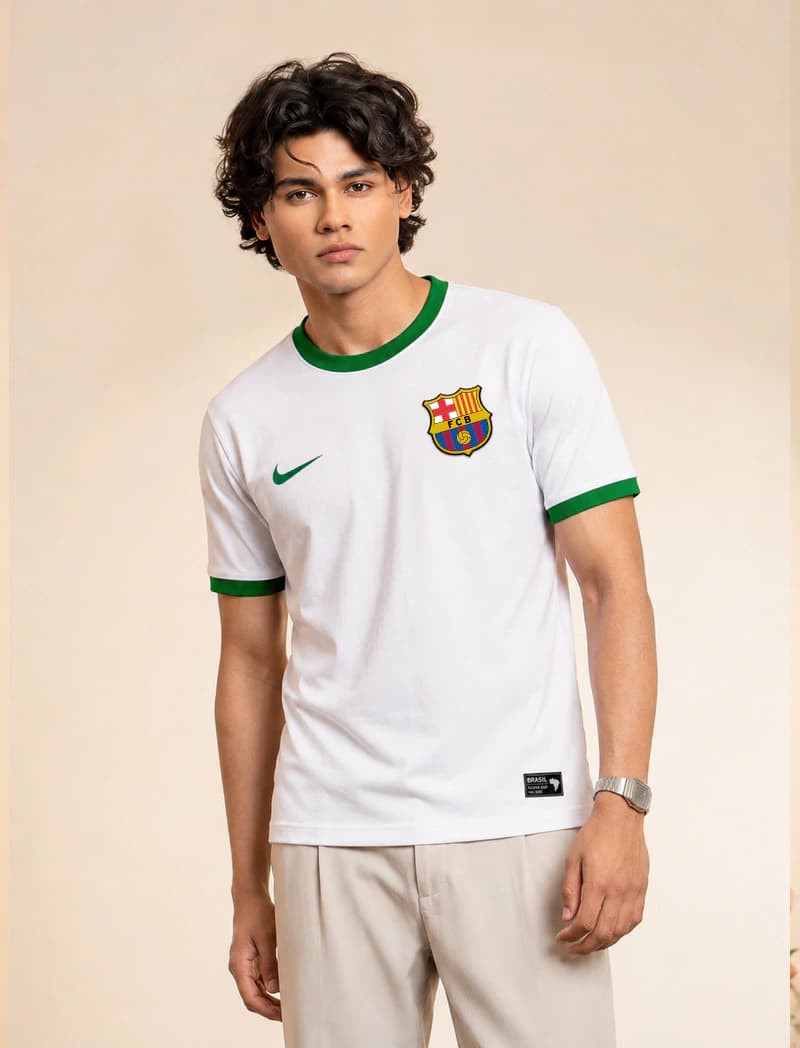 TX45 White Barcelona t-shirt