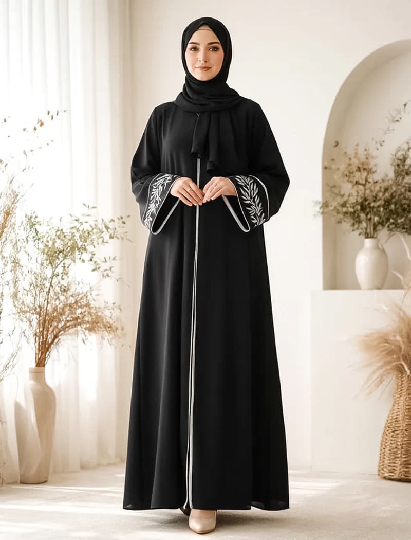 brk16 Black Gown Borka