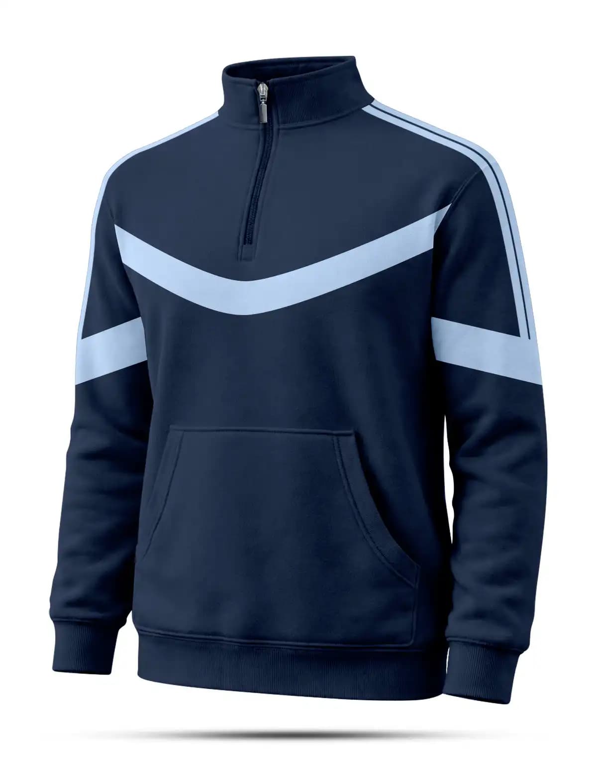 SFT51 Navy Blue High Neck sweatshirt