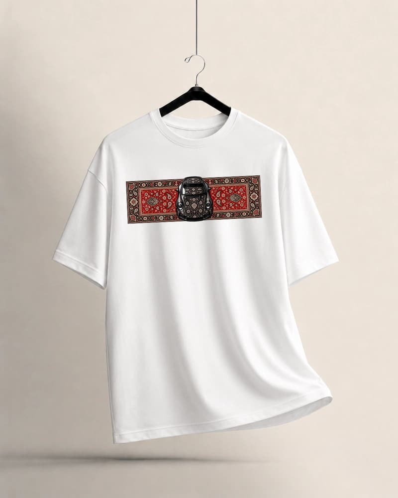 TX158 White Men's Dropshoulder
