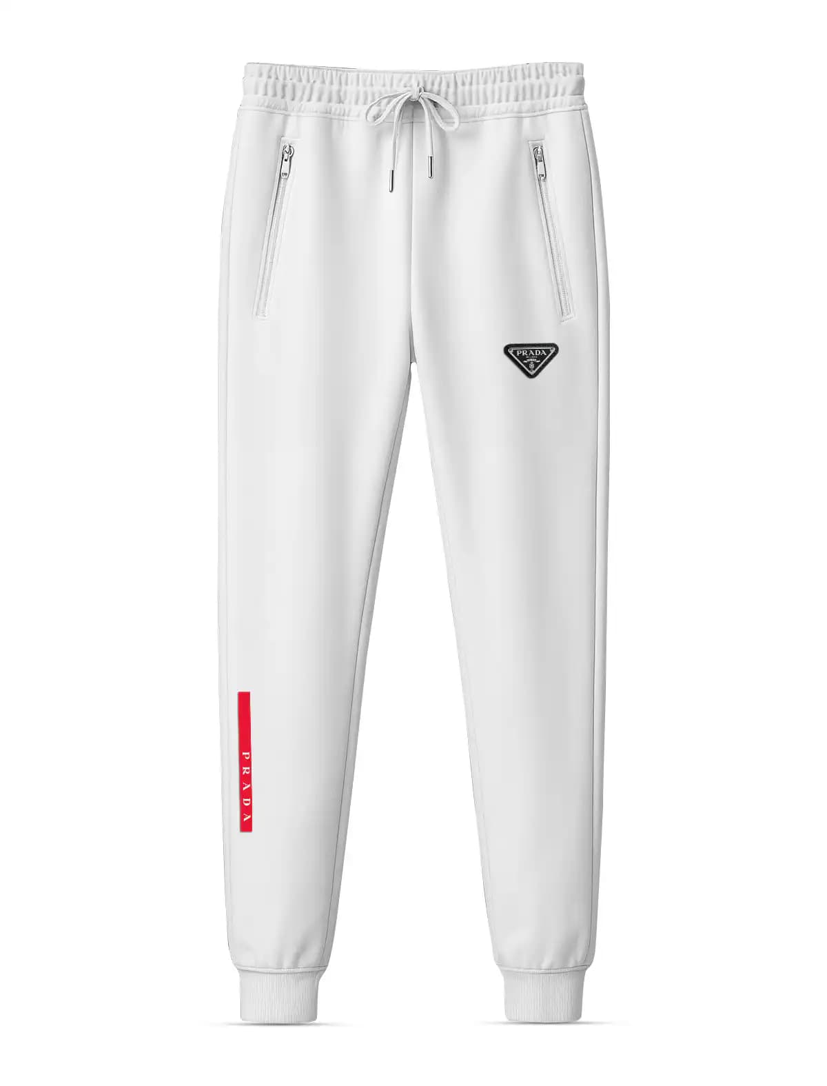 JOG42 White Prada joggers