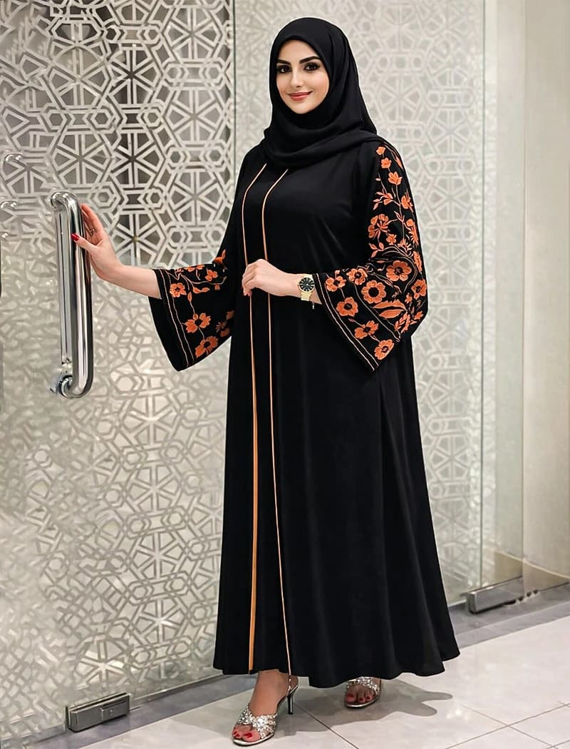 TX30 Black Without Hijab Abaya Borkha