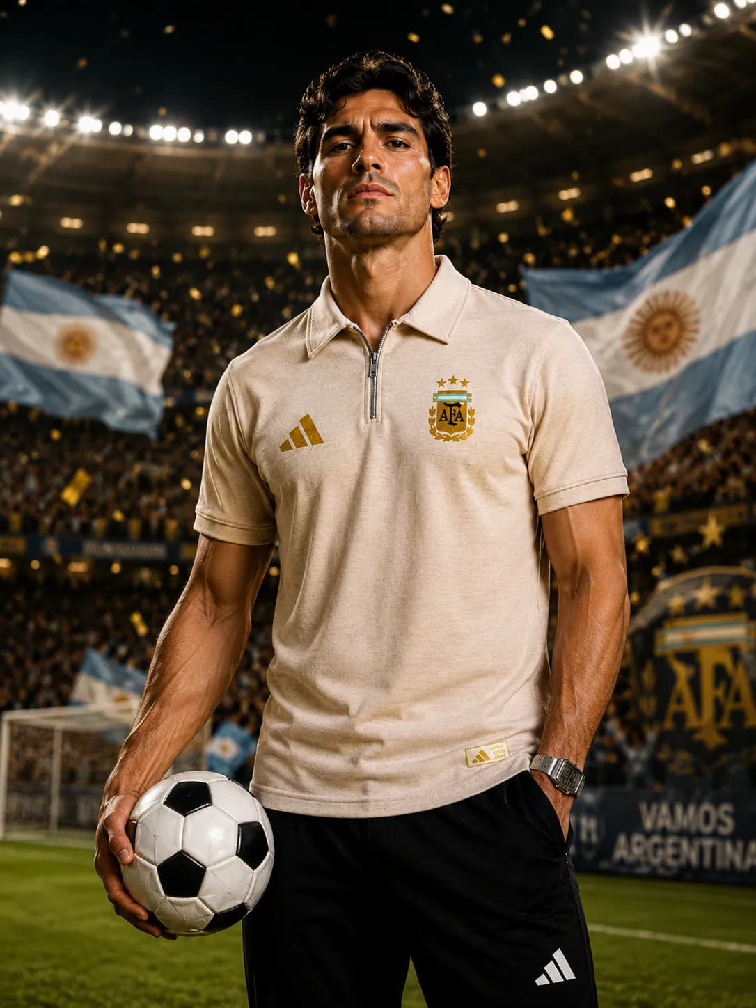 Tx57 Brown Argentina men's POLO