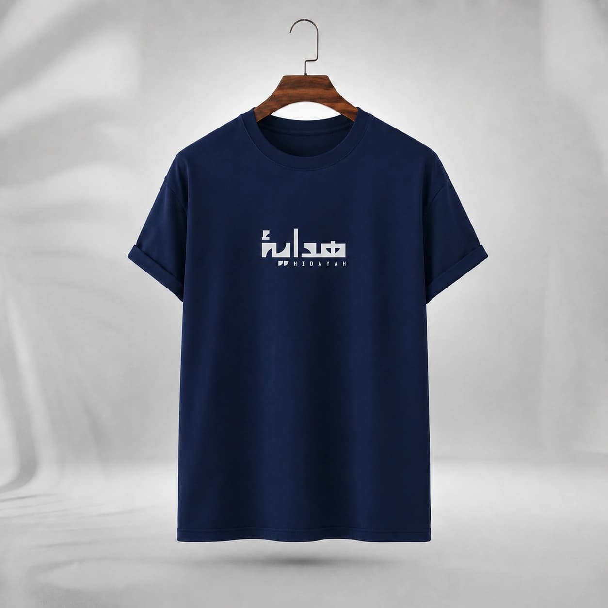 TX107 Navy Blue Solid Men's T-shirt