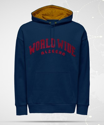 AHUDI01 Navy Blue Winter Hoodie
