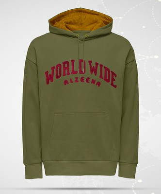 AHUDI01 Olive Winter Hoodie