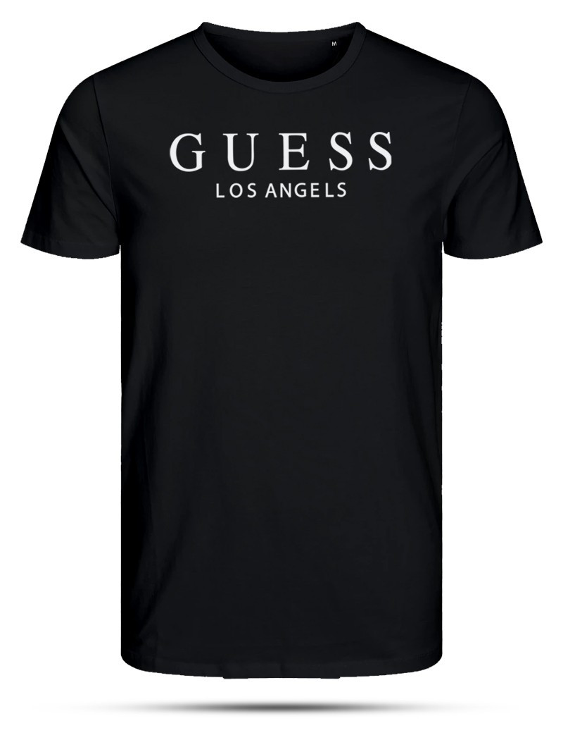 POT08  Black Men's T shirt