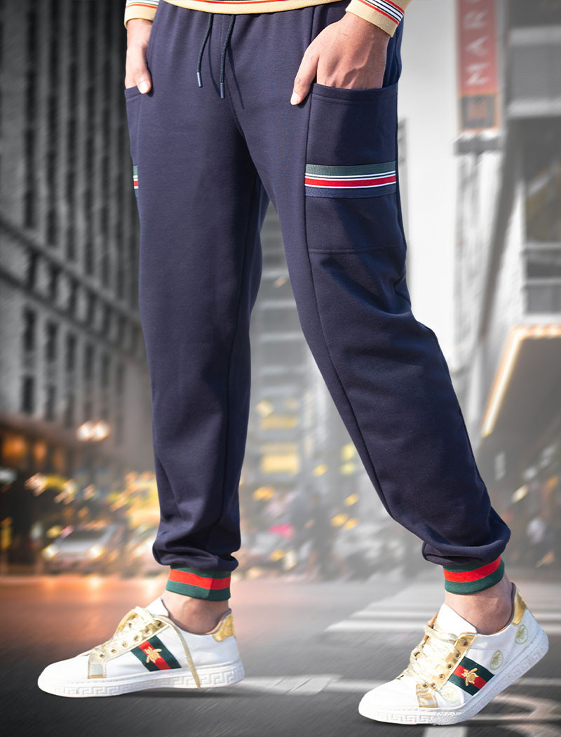 WJ02 Navy Blue JOGGERS