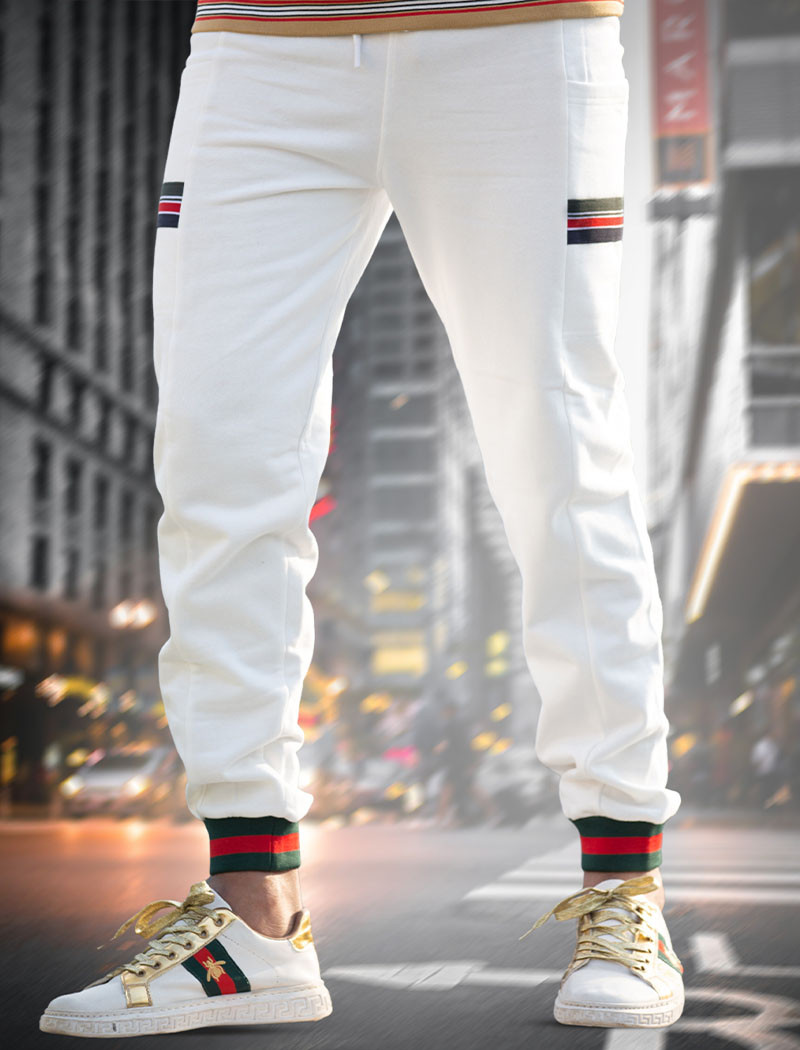 WJ02 White JOGGERS
