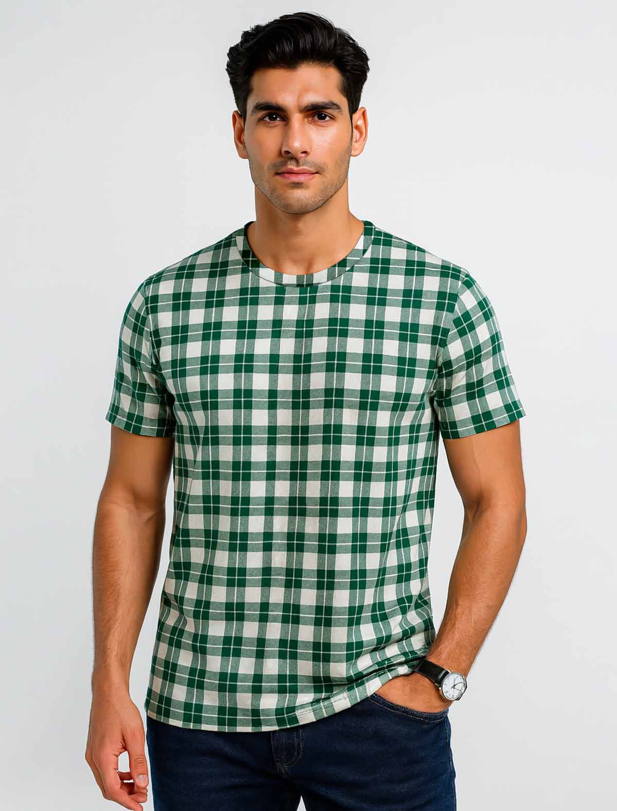 PTS103 Green men's T-shirt