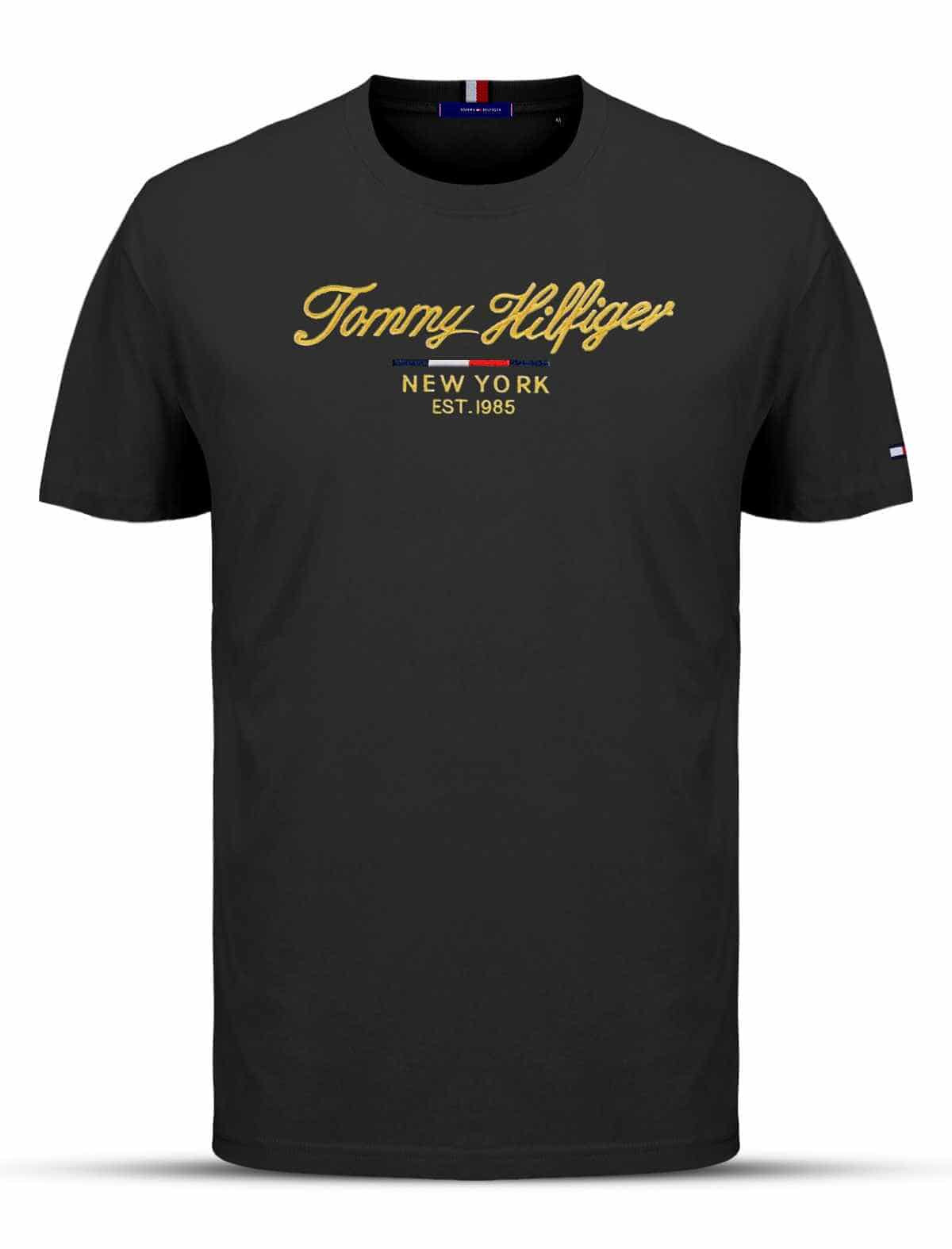 Expts14 Black Tommy men's T-Shirt