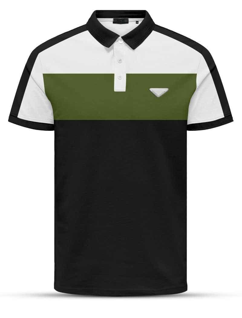 Expl10 Black men's polo