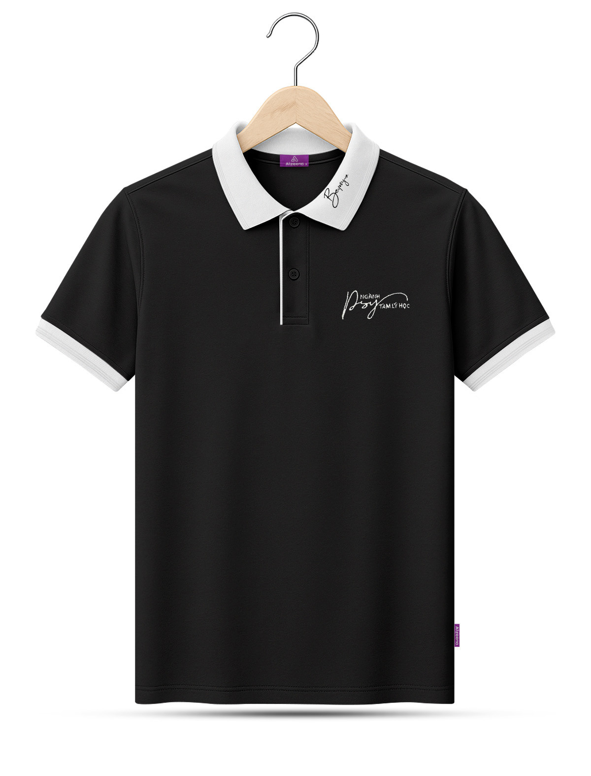 APL32 Black Men's Polo