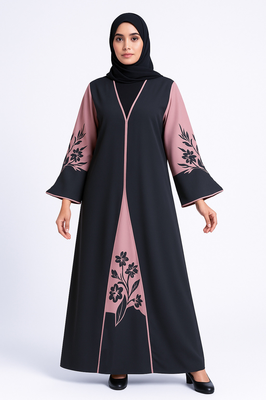 BRK02 Black Borkha with Hijab
