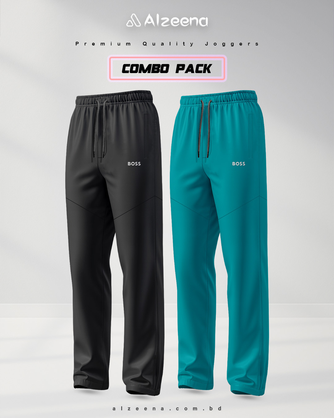 JOG32 B&Petrol 2 pcs JOGGERS combo