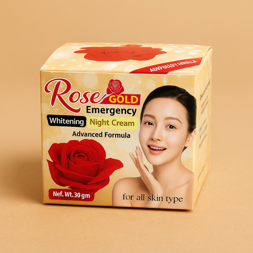 CS01 Rose Gold Emergency Whitening Night Cream