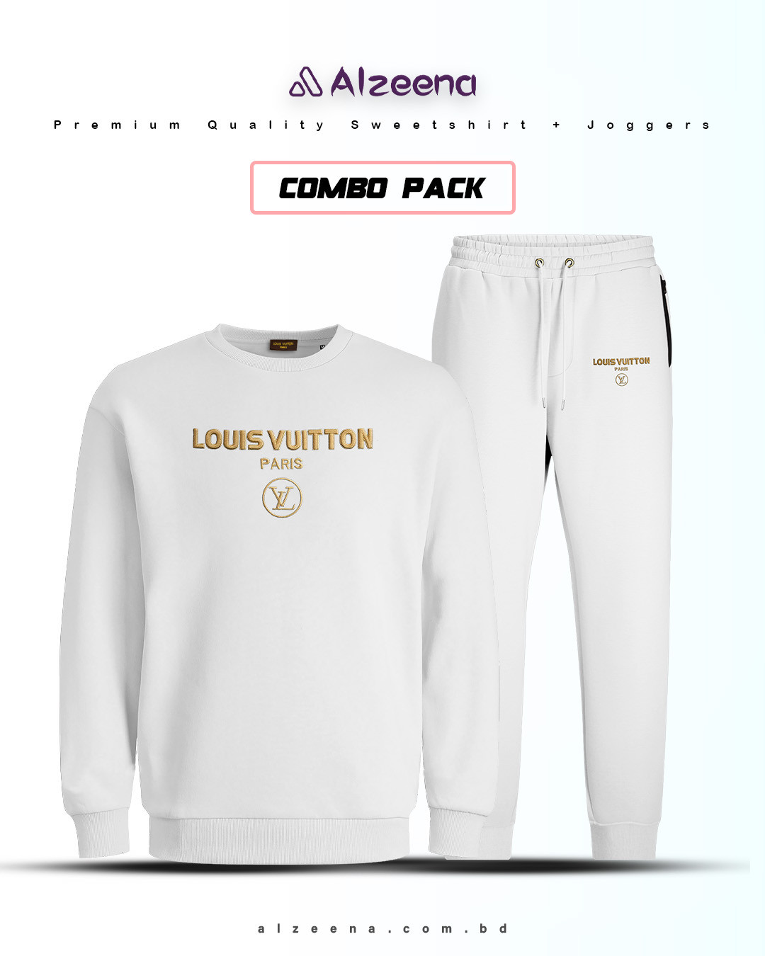 SFT46 & JOG39 White 2pcs combo