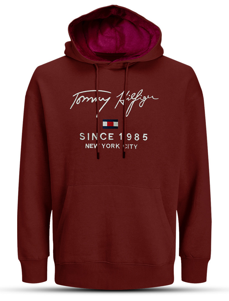 Hudi30 Maroon Men's Hoodie Tommy