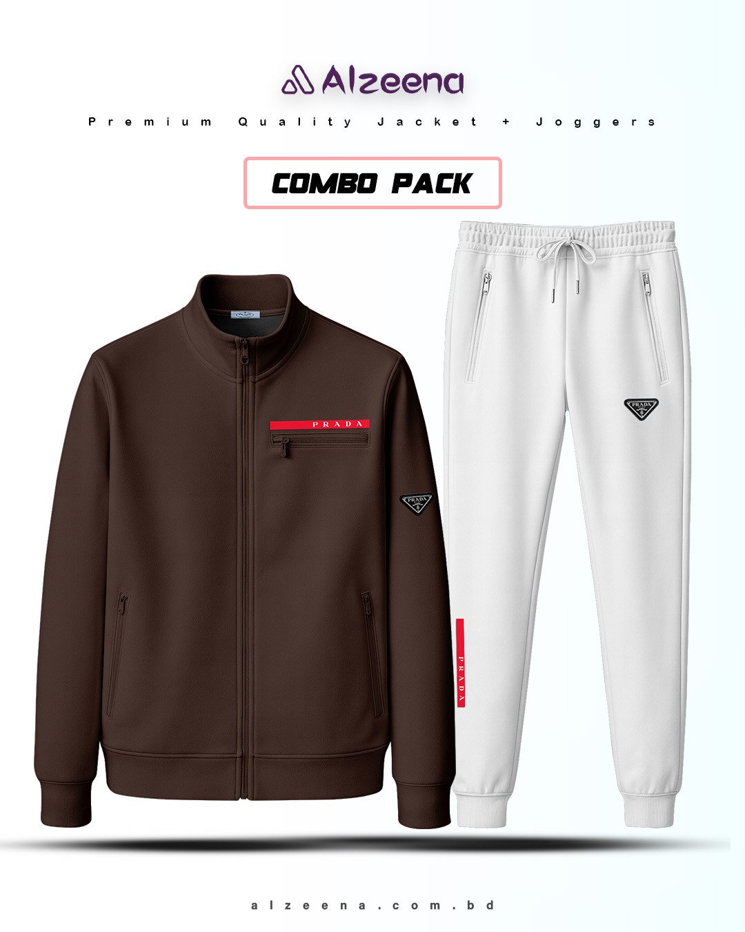 JKT38CF & JOG42W 2 pcs Combo Prada