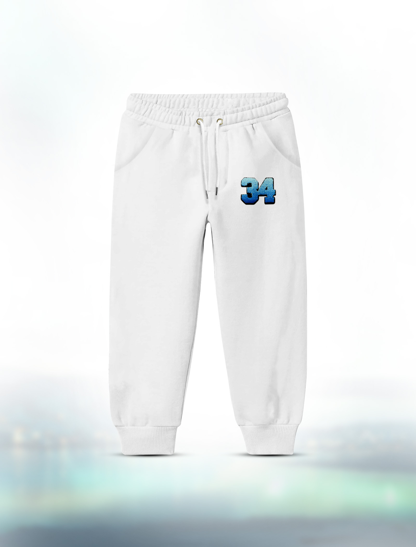 KJOG19 White boys jogger