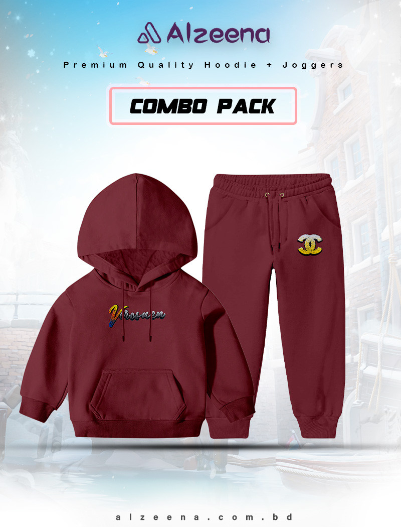 KHUDI15 & KJOG20 Maroon  Hoodie combo