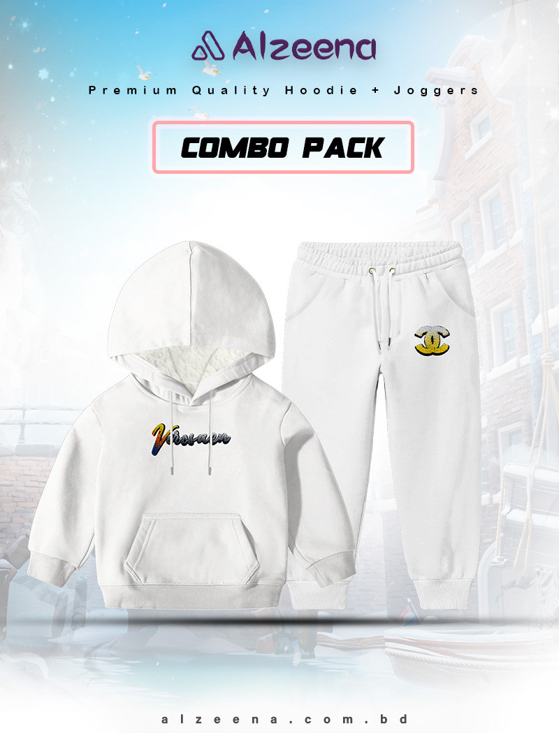 KHUDI15 & KJOG20 White Hoodie combo