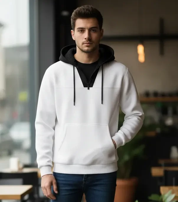 Hudi31 White Hoodie Alzeena