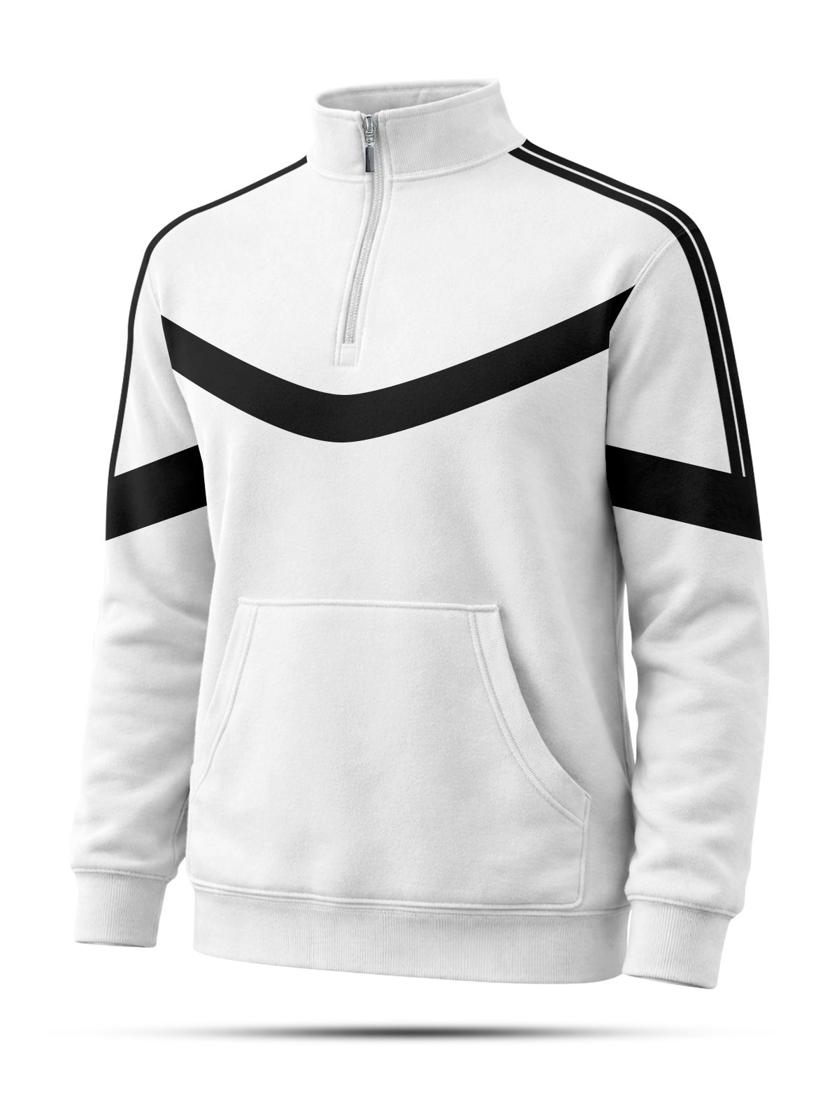 SFT51 White High Neck sweatshirt